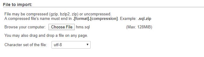 Setup Default DB